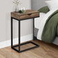 Accent Table, C - Shaped Contemporary Elegant Desig