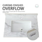 Elegant Bathroom Vanity Top With Rectangular Ceramic Sink And Backsplash