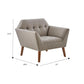 Modern Lounge Chair With Button Tufting