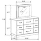Edmondson - 9 Drawer Dresser With Mirror - Natural / Gray