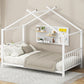 Metal House Platform Bed With Modern Design And Durable Frame