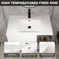 Wall Mounted Bathroom Vanity With Sink, 2 Soft Close Doors, Cabinet & Half Door