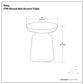 Toby - Metal Accent Table - Gold / Black Ombre