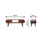 Solid Wood Circular TV Unit
