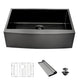 Farmhouse Kitchen Sink, Stainless Steel, Apron Front