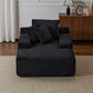 Oversized Chaise Lounge Chair Cozy Cloud Couch With 3 Throw Pillows And Wide Armrest