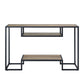 Idella - Sofa Table - Rustic Oak / Black