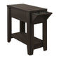 Accent Side Table, Storage, Lamp, Transitional Space-Saving Design