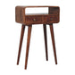 Solid Wood Curved Console Table