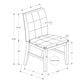 Dining Chair, Upholstered, Dining Room, Transitional (Set of 2) - Cream