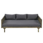 Claremont - 3 Seater Daybed Teak Acacia Wood Water Resistant Cushions