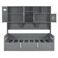 Daybed With All-In-One Cabinet And Shelf