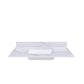 Bianco Carrara Venato Elegant Marble Vanity Top, Bathroom Vanity With Undermount Sink, Sintered Stone