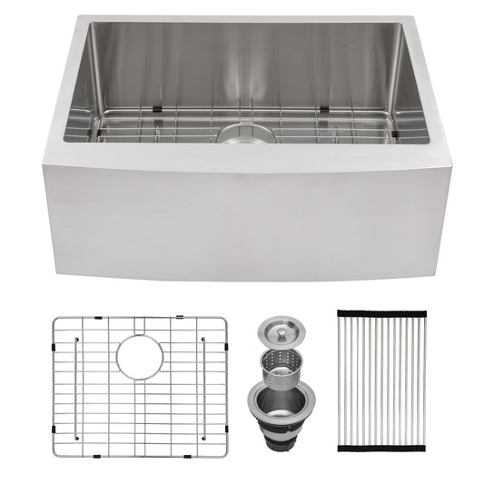 Farmhouse Kitchen Sink Stainless Steel Apron Front