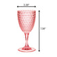 Diamond Cut Plastic Wine Glasses (Set of 4)