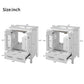 Bathroom Vanity With Integrated Undermount Ceramic Sink, 2 Doors And 1 Drawer, Soft Close Hinges
