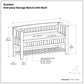 Acadian - Entryway Storage Bench With Shelf - Brown