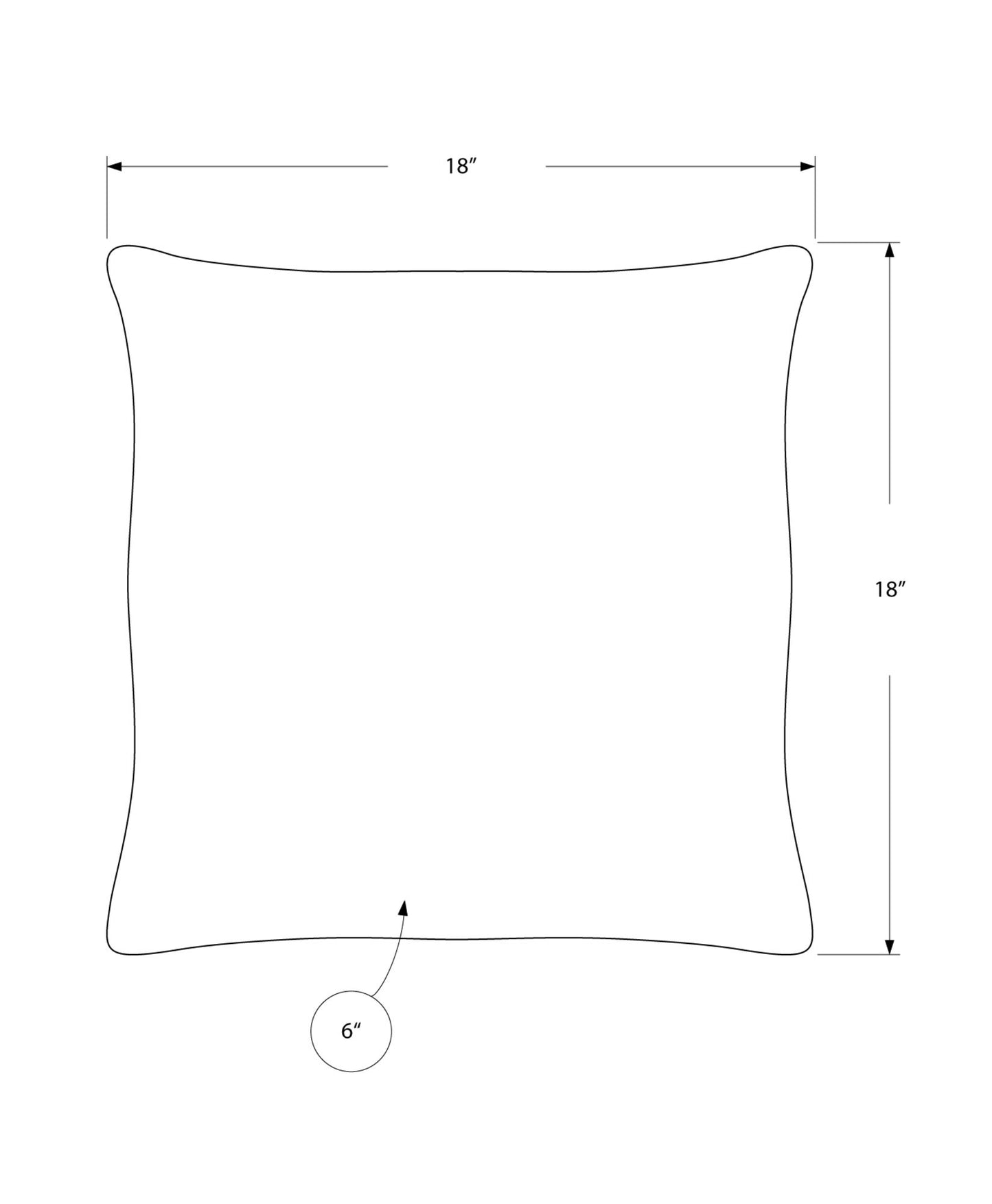 Square Pillows, Insert Included, Decorative Throw, Hypoallergenic