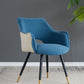 Side Chair, Living Room Bedroom Kitchen Vanity Accent Chair (Set of 2) - Blue
