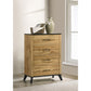 Georgina - 4 Drawer Bedroom Chest - Natural Wood