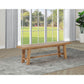 Backless Dining Bench - Natural