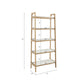 Parker - Bookcase With 5 Shelves - Off White / Natural