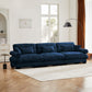 Modern Oversize Sofa With Cloud Like Comfort, Featuring Waist And Throw Pillows