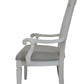 Katia - Arm Chair (Set of 2) - Light Gray / White