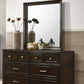 Merlot - Square Mirror - Mahogany