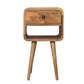 Mini Chestnut Curve Lower Bedside Nifhtstand