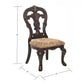 Elegant Style Beautiful Side Chairs 2 Piece Set Cherry With Tipping Fabric Upholstered Traditional Dining Furniture - Cherry