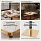 Square Small Kitchen Table With Pedestal Base