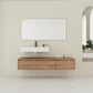 Modern Wall Mounted Bathroom Vanity With Resin Sink, Soft Close Drawer - Imitative Oak
