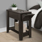 Accent Side Table, Storage, Lamp, Transitional Space-Saving Design