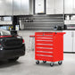 7 Drawer Rolling Tool Chest With Wheels, Multifunctional Tool Box And Storage