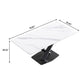 Modern Artificial Stone Straight Edge Metal X Leg Dining Table, 6 People