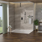 Dual Shower Head 16" Ceiling Mount Square Shower System With Rough In Valve