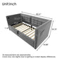 Upholstered Daybed With Hydraulic Storage And USB / Type - C Charging