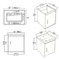 20" Floating Bathroom Vanity Combo With Wall Cabinet, Ceramic Sink & Soft Close Doors - White