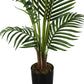 57" Tall, Artificial Plant, Palm Tree, Indoor, Faux, Fake, Floor, Greenery, Potted, Real Touch, Decorative - Green / Black