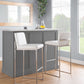 Fuji - Contemporary And Modern Elegance High Back Barstool