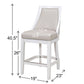 Modern Swivel Stool With Tall Back