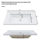 Modern Rectangular Vanity Top With Overflow For Bathroom
