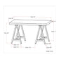 Sawhorse - Handcrafted Solid Table