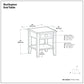Burlington - End Table - Mahogany Brown