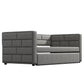 Upholstered Twin Size Daybed With Trundle, Padded Back And Sides - Gray