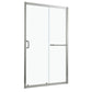 Single Sliding Bypass Shower Door, Tempered Glass Enclosure