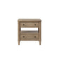 Open Nightstand With 2 Drawers