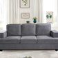 Modern Sofa, Comfortable 3 Seater Couch With Deep Seating, Loose Back Cushions, Wide Arms