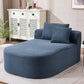 Oversized Chaise Lounge Sofa Bed With Deep Seat And Soft Pillows